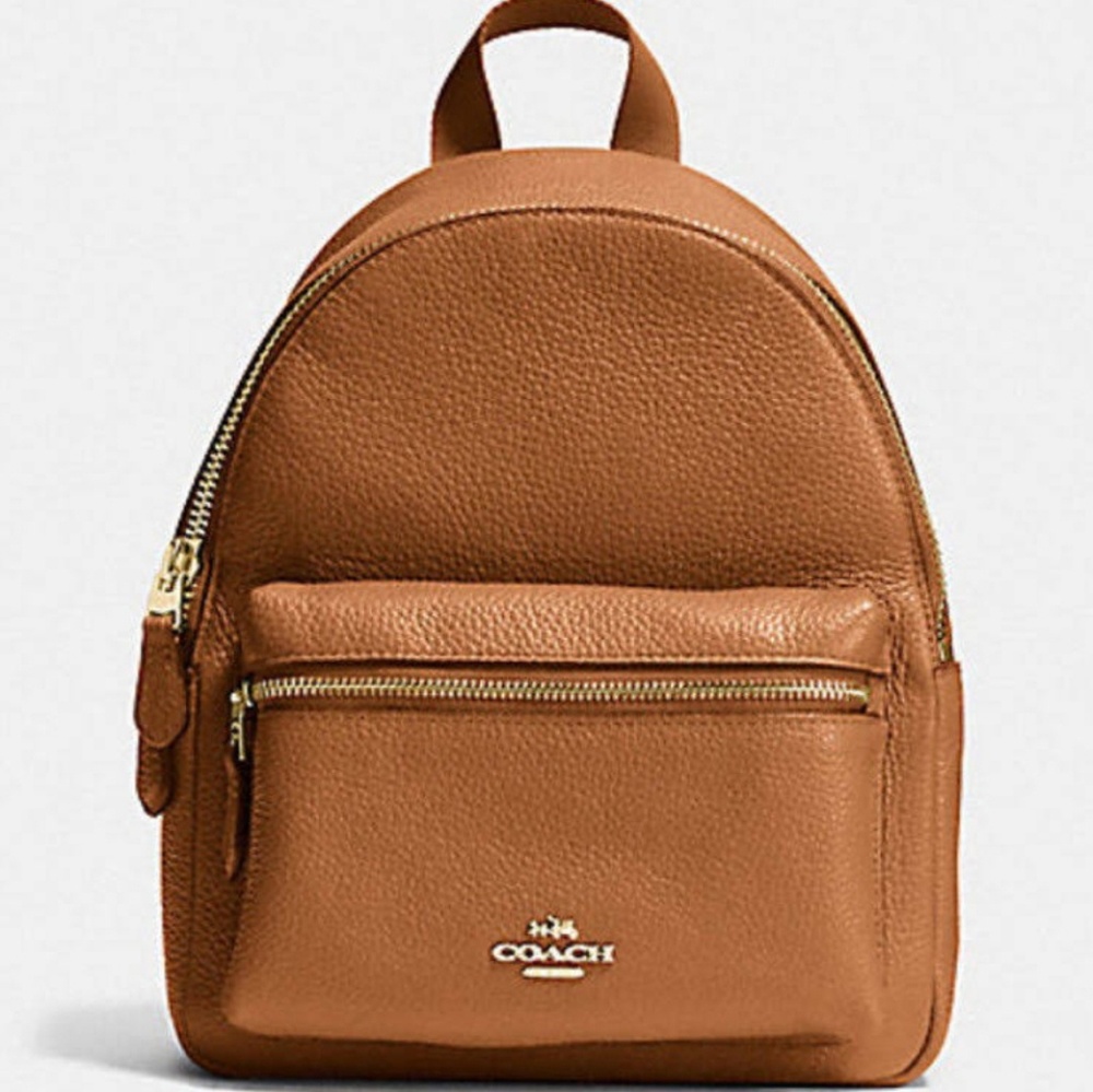 Coach Mini Charlie Backpack - Saddle color